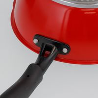 ベストコ IH 抗菌 超深型 フライパン 20cm レッド ブラック ND-3161 パスト ヴォーナ 4975970258330 1個（直送品）