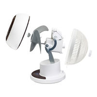 YAMAZEN 18cm DCサーキュレーター 上下・左右首振り お手入れ簡単 全分解仕様 YAR-PDW181(W) 1台