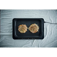 アイリスオーヤマ ホットプレート 左右温度調整 1枚 WHP-011-B(509381) 1台