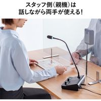 サンワサプライ 窓口業務マイクシステム MM-MCIP02 1個