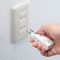 サンワサプライ 楽抜けマイクロタップ(2P・4個口) TAP-B58W 1個