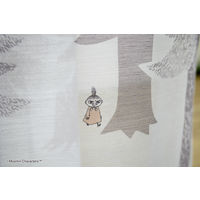 スミノエ ムーミン レースカーテン プートボーダー ボイル 100×133cm グレー 4549781277592 1枚