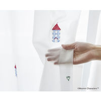 スミノエ ムーミン レースカーテン ムーミンハウス ボイル 100×133cm ホワイト 4549781277622 1枚