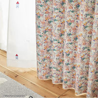 スミノエ MOOMIN セミオーダー カーテン コバナドレープ 2000×1400mm ピンク １セット(2枚入)（直送品）