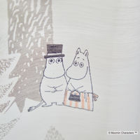 スミノエ MOOMIN セミオーダー レースカーテン プート 2000×890mm グレー １セット(2枚入)（直送品）