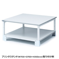 サンワサプライ 床固定金具（レーザープリンタスタンド用） LPS-QL1N 1セット（直送品）