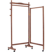 【軒先渡し】ヤマソロ スリーウェイハンガー ブラウン 幅825～1485×奥行400～940×高さ1600mm 1台（直送品）