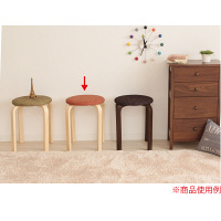 【軒先渡し】ヤマソロ パセリ スツール ファブリックオレンジ 1セット（5脚入）（直送品）