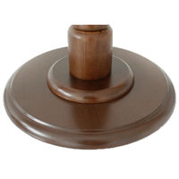 【軒先渡し】ヤマソロ トレー付ポールハンガー ダークブラウン 幅395×奥行395×高さ1780mm 1台（直送品）