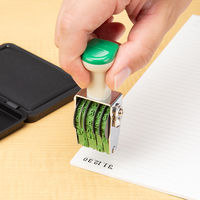 コクヨ 回転印 欧文日付 4号・明朝体 IS-D4N 1セット(2個入)