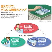 コクヨ デスクマット軟質W 塩化ビニル 片面非転写特殊加工 透明グリーン 1587×687ｍｍ 1.7ｍｍ 下敷き付（グリーン） マ-467NG 1枚