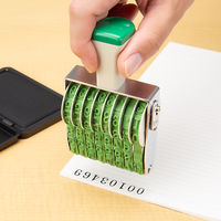 コクヨ 回転印 欧文数字 1号8連 明朝体 IS-1-8 1個