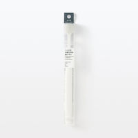 無印良品 ヘッドが交換できる歯ブラシ ワイドヘッド 白 ふつう 全長184mm 良品計画