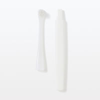 無印良品 ヘッドが交換できる歯ブラシ 部分みがき用ヘッド 白 ふつう 全長184mm 1セット（1本×2） 良品計画