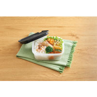 THERMOS（サーモス）Myフードコンテナー 角型 600ml KC-SA600 BK 1セット(1個×3)