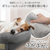ペットプロ PPオールシーズン スクエアベッド M グレー 犬 猫 ふかふか