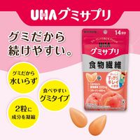 UHA味覚糖　UHAグミサプリ　食物繊維（14日分）　すっきりピーチ味　1セット（1袋（28粒入）×6）　機能性表示食品
