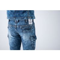 イーブンリバー ストレッチパウダーデニムカーゴ パウダーブルー L USD802-69-L 1着（直送品）