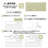 ワイヤレスキーボード 無線 2.4GHz 薄型 テンキーレス パンタグラフ プラス GR TW-KB002 1個