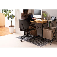 東谷 ROOM ESSENCE デスクチェア ブラック PC-80BK 1台（直送品）