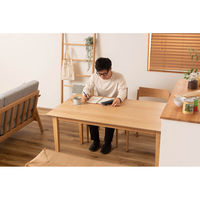 東谷 ROOM ESSENCE ダイニングテーブル 幅1350×奥行800×高さ720mm ナチュラル MTK-331NA 1台（直送品）