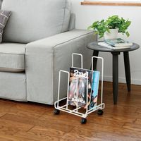 YAMAZEN ダンボールストッカー キャスター付き ホワイト RDSW-165(WH) 1台