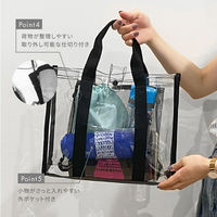 三和 PVCビニールバッグ PVC341426-B 1箱(50枚)（直送品）