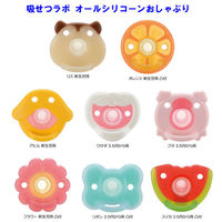 リッチェル 吸せつラボ オールシリコーンおしゃぶり リボン 3カ月から用 凸付 ケース付 1個（直送品）