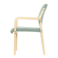 藤沢工業 ナチュラル ウッドチェア オールドブルー 福祉用イス 介護用イス スタッキング 木製イス 木製チェア 天然木 1脚