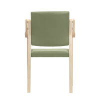 藤沢工業 ナチュラル ウッドチェア モスグリーン 福祉用イス 介護用イス スタッキング椅子 木製イス 木製チェア 天然木 1脚