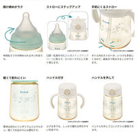 リッチェル はなえみ PPSU哺乳びん 3カ月頃から Mサイズ 240mL 4945680205368 1箱(1本入)（直送品）