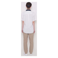 ボンマックス ユニセックスワイドカラーシャツ ホワイト SS BKB4504 1枚（直送品）