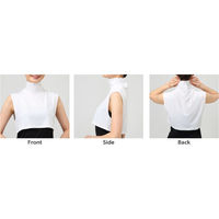 おたふく手袋 フィットスタイル UVネックカバー 付け襟タイプ ホワイト UV-3899 1パック（直送品）