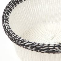 ニットメッシュバスケット（丸） ブラック 1セット（1個×2） LAKOLE/ラコレ