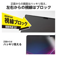 覗き見防止フィルター 【MacBook Air 13.6インチ M3 M2】 着脱簡単 EFWMPA1322PFM エレコム 1個（直送品）