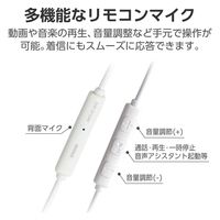 タイプCイヤホン 有線 マイク付き セミオープン型 断線しにくい高耐久 シルバー EHP-DF13IMSV エレコム 1個