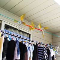 【鳥よけ】 高芝ギムネ製作所 鳥追い3連風車 K-300 1個