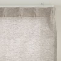 無印良品 麻平織ノンプリーツカーテン 幅100×丈200cm用 ライトベージュ 良品計画