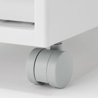 無印良品 再生ポリプロピレン入り 収納ストッカー キャスター付1 ホワイトグレー 約幅18×奥行40×高さ83cm 良品計画