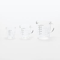 無印良品 耐熱ガラス メジャーカップ 500mL 約直径10.5×高さ12cm 良品計画
