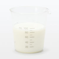 無印良品 耐熱ガラス メジャーカップ 大さじ 小さじ計量メモリ付き 100mL 約直径7×高さ7.5cm 1セット（1個×6）