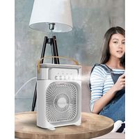 ファミリー・ライフ USBミスト付卓上ファン クールエアー ACアダプター付き a33083 1個（直送品）