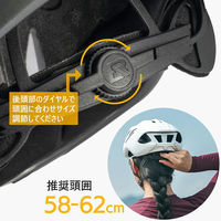 ロックブロス 高通気性ヘルメット(10110005002)ホワイト 10110005002 1個 4570122013272（直送品）