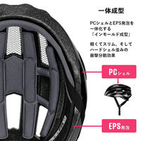 ロックブロス 調整可能ライト付きヘルメット(ZK-013W)ホワイト ZK-013W 1個 4570122013227（直送品）