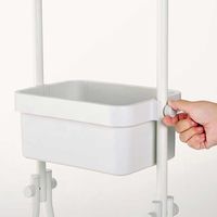 【アウトレット】平安伸銅工業 ランドリーラック 2段 収納 マットホワイト 1台