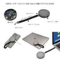 Vodaview magsafe 対応 apple Prores サポートSSDカードケース VV-UCSSDM2-G 1個