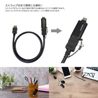 Vodaview 付USB-C to HDMI変換アダプター HDMI 2.0mケーブルセット VV-UCHD020-STR 1本