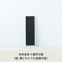 永井興産 deco ウォールミラー 幅200×奥行23×高さ600mm ホワイト NK-221WH-4 1セット(4枚入)（直送品）