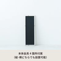 永井興産 deco ウォールミラー 幅200×奥行23×高さ600mm ナチュラル NK-221NA 1枚（直送品）