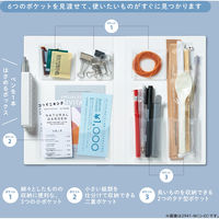 キングジム 冷蔵庫ピタッとファイル(小物整理タイプ)黒 2941-BK 1セット(1冊×2)